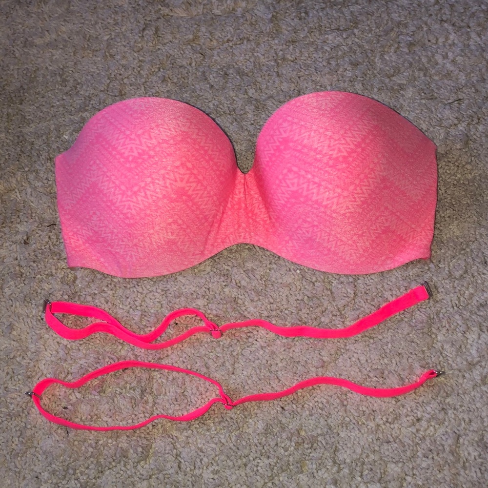 Strapless light lift PINK hot pink bra